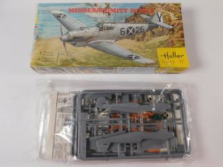 Vtg.  Heller Messerschmitt Bf 109 B - 1 & C - 1 1:72 Scale 101 Model Airplane Kit