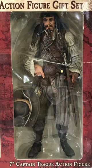 Neca Pirates Caribbean Captain Teague 7 " Figure From Dvd Gift Set At Worlds End