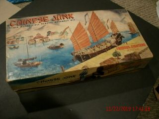 Aurora Chinese Junk Plastic Ship Model - Parts ? - Late 1950 