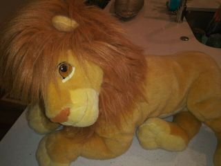 The Lion King Adult Simba Plush Mattel Large Walt Disney Vintage 90s 24 In