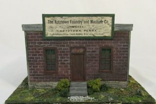 O Scale The Kutztown Foundry And Machine Co.  - Wood - Built - Up W/landscaping