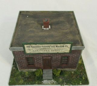 O Scale The Kutztown Foundry and Machine Co.  - wood - built - up w/landscaping 2