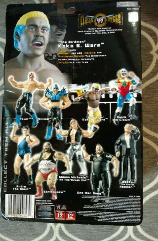 WWE Classic Superstars Koko B.  Ware The Birdman MOC Figure Jakks WWF Frankie 2