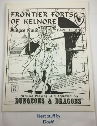 Judges Guild • Dungeons & Dragons • Frontier Forts Of Kelnore • 2nd Printing1980