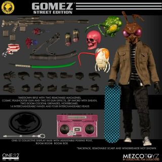 Mezco One:12 Summer Exclusive Gomez Street Edition Sdcc 2019 Comic Con Figure