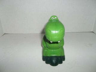 Fisher Price Toy Story Green Dinosaur Rex Talking Flashlight 5 " Tall