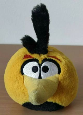 Angry Birds No Sound 5 " Plush Yellow Orange Bubbles Bird Rovio