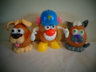 Playskool Mr Potato Head Build Spud Buds Pets Puppet Theater Kitty Cat Puppy Dog