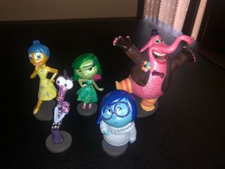 Disney Pixar Inside Out 5 Figure Cake Topper Joy Sadness Disgust Fear Bing Bong