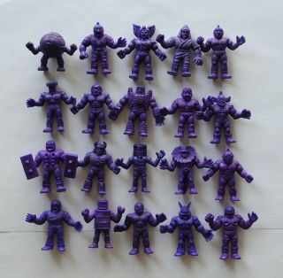 20 X M.  U.  S.  C.  L.  E.  Men - Purple - Muscle Men Mattel - Kinnikuman Vintage