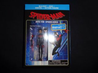 Spider - Man Into The Spider - Verse " Walmart Exclusive " W/ Action Figure - Box Set