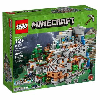 Open Box Lego Minecraft 21137 The Mountain Cave Set In Hand