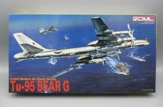 Vintage Nos 1990 - Dml 1:200 Tu - 95 Bear G Air Power Series Kit / 2006 - 1400