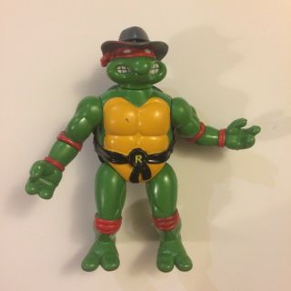 Rare Vintage Ninja Turtles Undercover Raphael Figure Raph Playmates Toys