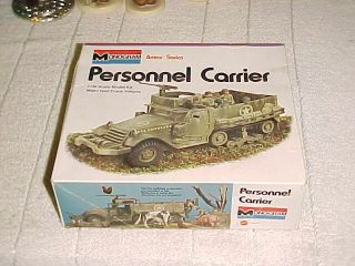 Monogram Models U.  S.  Army M3a1 Half Track Personnel Carrier 1972