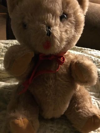 Vintage Eden Brown Teddy Bear Musical Wind - Up Plush Stuffed Toy Nostalgic