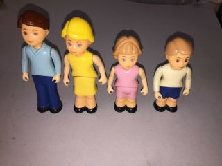 Vintage Little Tikes Dollhouse Family Dad Mom Brother Sister A1