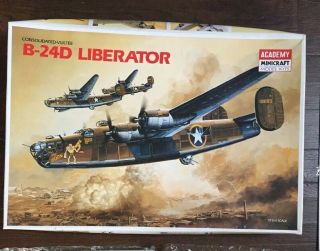 1/72 Academy - B - 24d Liberator Model Kit Bags No Decals