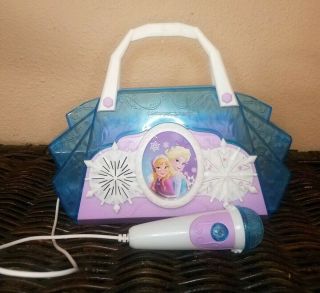 Disney Frozen Anna & Elsa Cool Tunes Sing Along Boombox With Microphone.