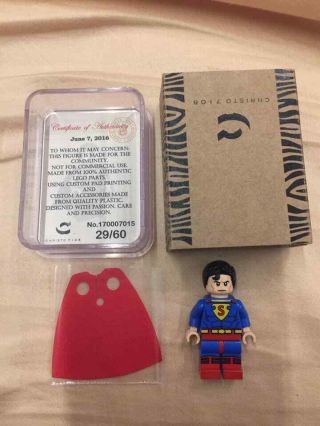 Custom Lego Minifig Superman Golden Age By Christo7108
