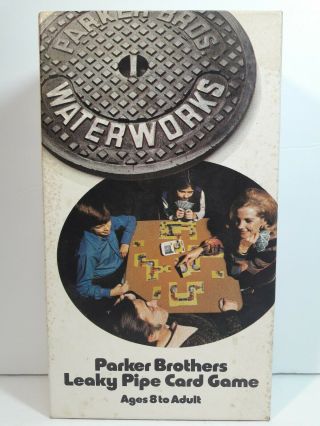 Waterworks Parker Brothers Leaky Pipe Card Game 1972