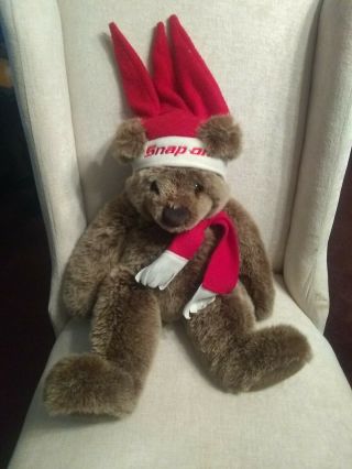 Rare Vintage Douglas Snap - On Tools Christmas Teddy Bear Plush Stuffed Animal