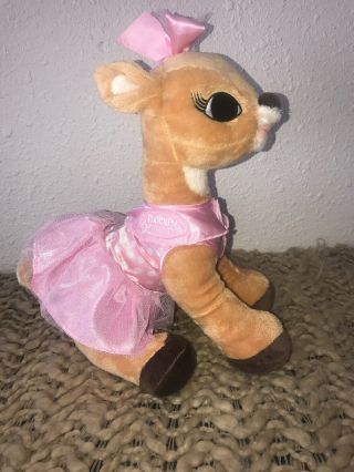 Dan Dee Clarice Reindeer Pink Tutu Outfit Bow Rudolph The Musical 15 " Plush