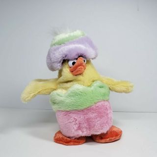 Dan Dee Animated Plush Easter Bonnet Chick Hops To Chicken Dance Watch Video