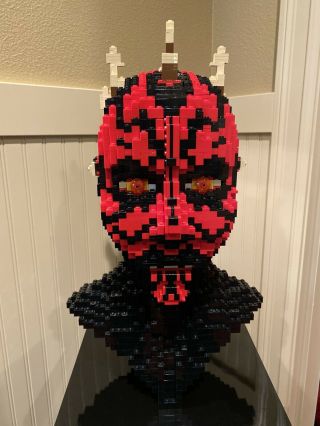 Lego 10018 Rare Star Wars Ucs Darth Maul Bust Sculpture W/ Instructions