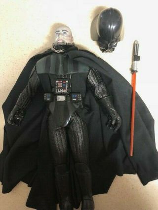 Star Wars Darth Vader Removable Helmet 12 " Hasbro 1/6 Scale Customizeable No Box