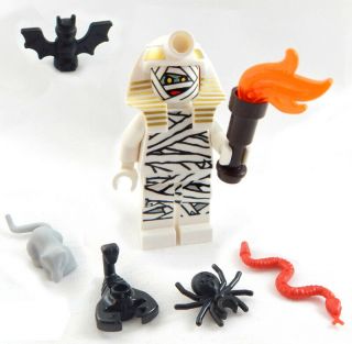 Lego Mummy Minifig Halloween Figure Monster Minifigure Pharaoh Ghost Bat