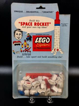 Vintage Lego Samsonite 801 Space Rocket On Card 1964 Model Maker Set 801 - 3 Rare