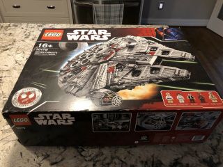Lego Star Wars Ucs Millennium Falcon 10179 - Rare Nameplate Mistake - Early