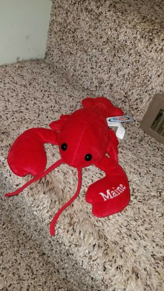 Mary Meyer Red Maine Lobster Lobbie Lobster Soft Plush Toy 10 " Exc