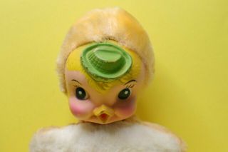 Vintage My Toy Rubber Duck Face Stuffed Plush Doll w/ Hat 1964 Anthropomorphic 3