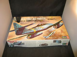Revell Me262 A 1a Swallow Worlds First Jet Fighter 1:32 Open Box Kit H - 218 1971