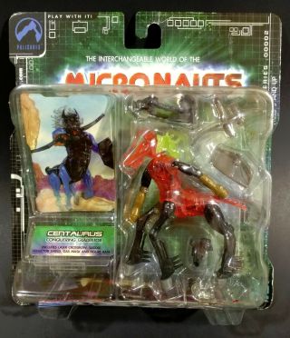 Palisades Toys Micronauts Centaurus Translucent Red & Black Moc