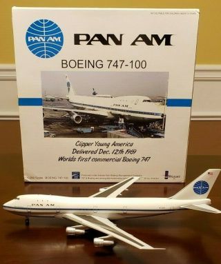 Inflight 200 If741007 Pan Am Boeing 747 - 100 - Clipper Young America - Rare
