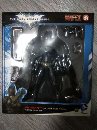 Mafex No.  002 Batman The Dark Knight Rises Tdkr Christian Bale,  Authentic,  Bib