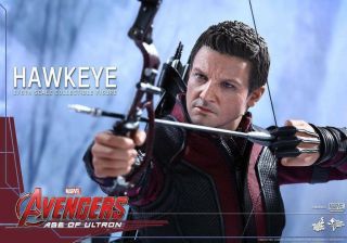 Hot Toys 1/6 Mms289 Avengers 2 Age Of Ultron Hawkeye 2.  0 Jeremy Renner