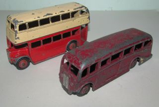 Dinky Toys Double Decker Bus And Coach Models For Restoration