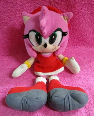 Toy Network Sonic The Hedgehog Amy Rose Plush Doll 15 "