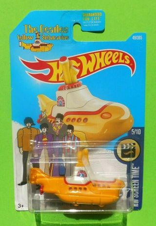 2016 Hot Wheels Screen Time (5/10) The Beatles Yellow Submarine 1:64 - Ships