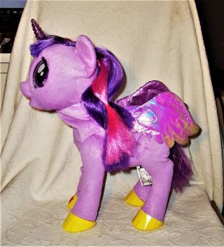 Magical Princess Twilight Sparkle My Little Pony Purple Winged Unicorn Plush EUC 2