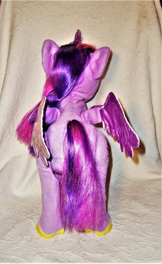 Magical Princess Twilight Sparkle My Little Pony Purple Winged Unicorn Plush EUC 3