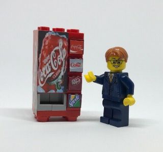 Lego Custom Coca Cola Vending Machine Made From Lego Bricks City Modular - 1