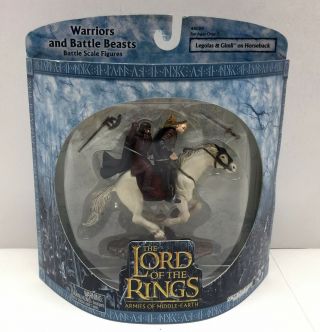 Lord Of The Rings Armies Middle Earth Legolas & Gimli On Horseback Figures