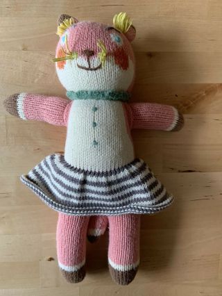 Blabla 17” Splash The Cat Knit Handmade Doll Plush Toy Rare Euc