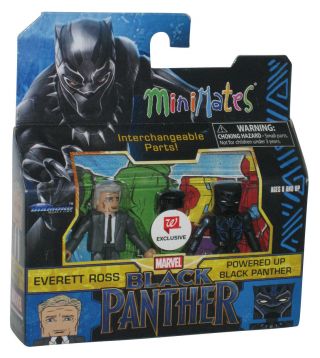 Marvel Black Panther Powered Up & Everett Ross Minimates Figure Set
