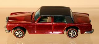 Dte 1969 Hot Wheels Redline 6276 Metallic Red Rolls Royce Silver Shadow Br Int